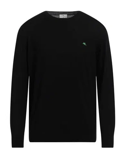 Etro Man Sweater Black Size L Wool