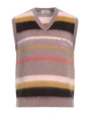 Etro Striped Mohair-blend Vest In Grey