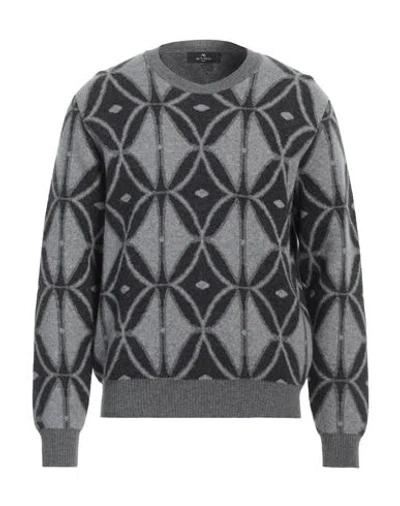 Etro Man Sweater Grey Size M Virgin Wool