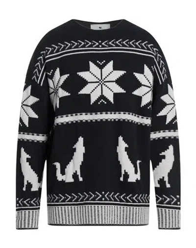 ETRO ETRO MAN SWEATER MIDNIGHT BLUE SIZE L VIRGIN WOOL