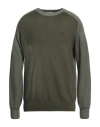 Etro Man Sweater Military Green Size Xxl Virgin Wool