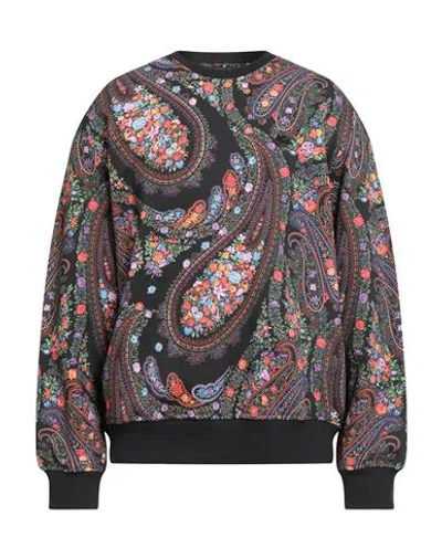 Etro Man Sweatshirt Black Size L Cotton, Polyester