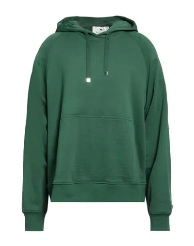 Etro Man Sweatshirt Green Size L Cotton, Elastane