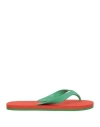Etro Man Thong Sandal Green Size 8 Rubber