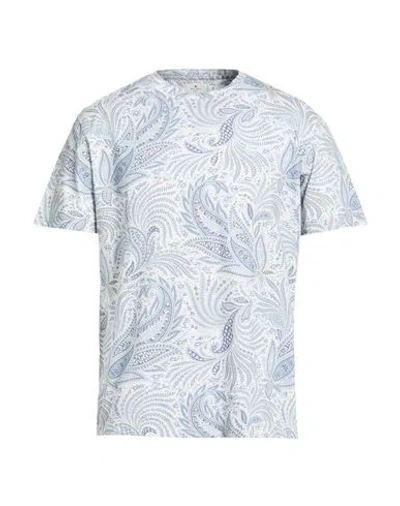 Etro Man T-shirt Light Blue Size M Cotton