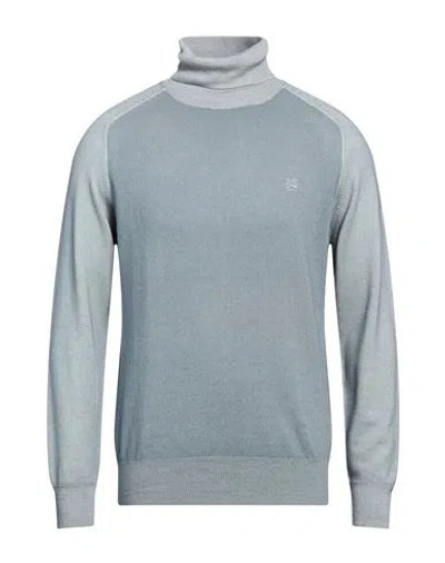Etro Man Turtleneck Grey Size M Virgin Wool In Gray