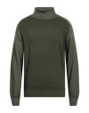 Etro Man Turtleneck Military Green Size S Virgin Wool