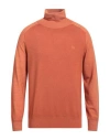Etro Man Turtleneck Rust Size L Virgin Wool In Red