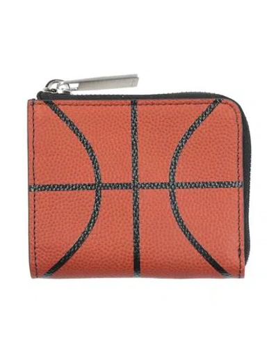 Etro Man Wallet Rust Size - Calfskin In Red