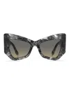 Etro Mania Oversized-frame Sunglasses In Gray