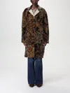Etro Paisley-print Cotton-blend Velvet Coat In Grün