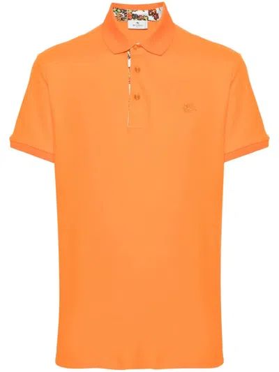Etro Man Orange T Shirt And Polo Mrmd0005