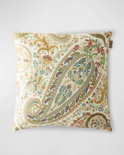 Etro Maranta Reversible Embroidered Pillow In Multi