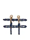 Etro Marble-embellished Cage Bag In Blue