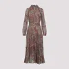 Etro Paisley Print Silk Blend Midi Dress