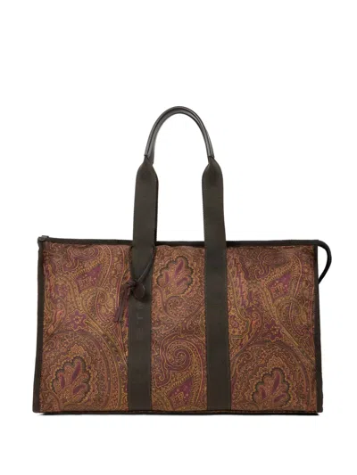 Etro Maxi Arnica Reisetasche In Brown