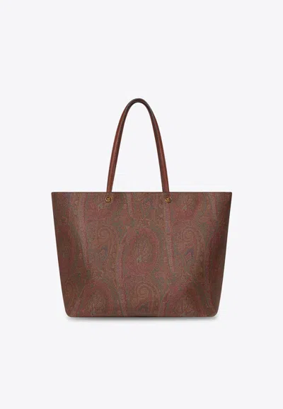ETRO MAXI ESSENTIAL PAISLEY TOTE BAG