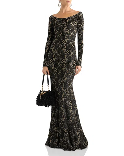 Etro Maxi Godet Dress In Multi