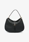 Etro Buckle-fastening Extra-large Leather Shoulder Bag In Black