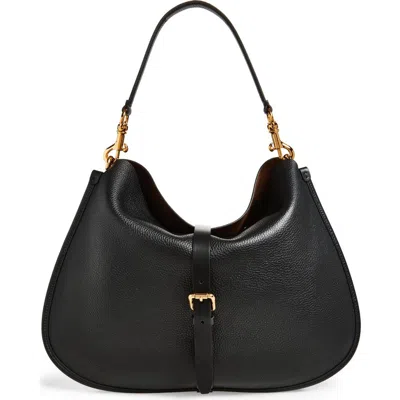 Etro Maxi Pony Tumbled Leather Shoulder Bag