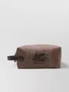 Etro Medium Arnica Wash Bag Pegaso Embroidery In Brown