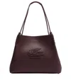 Etro Schultertasche Libra Medium Aus Leder In Black