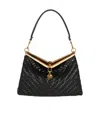 Etro Small Woven Vela Shoulder Bag In Black