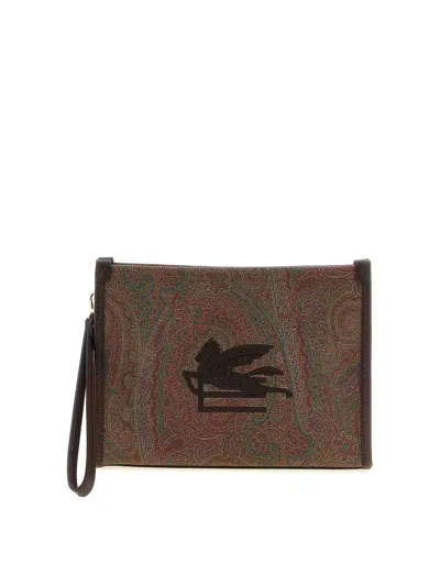 Etro Medium  Clutch Bag In Multi