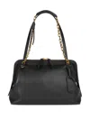 Etro Shoulder Bag With Chain Handle And Label Holder In Gray