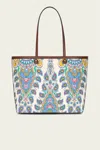 Etro Medium Essential Canvas Tote Bag In Multi