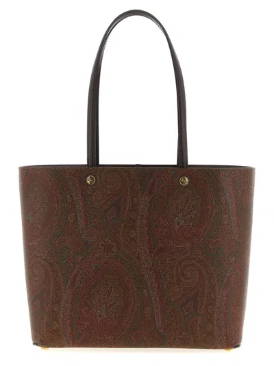 Etro Medium ' Essential' Shopping Bag In Black