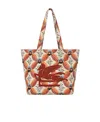 Etro Medium Floralia-print Jacquard Tote Bag In Multicolor
