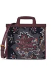 Etro Medium Jacquard Love Trotter Bag In Red