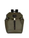 Etro Medium Leather Backpack In Green