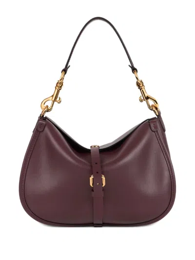 Etro Medium Leather Pony Shoulder Bag In Red