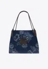 Etro Womens Denim Blue Scuro Libra Denim Shoulder Bag In Blue