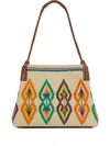 Etro Medium Canvas Libra Shoulder Bag In Neutral