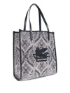 Etro Medium Love Trotter Paisley-pattern Tote Bag In Blue
