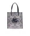 Etro Medium Love Trotter Paisley-pattern Tote Bag In Blue