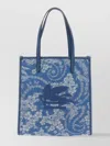 Etro Medium Denim Love Trotter Bag With Pegaso Symbol