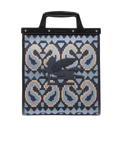 Etro Medium Love Trotter Tote Bag In Black