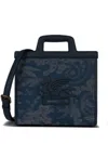 Etro Love Trotter Shopper Bag -  - Cotton - Blue In Blue