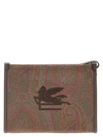 Etro Medium Paisley Clutch Bag In Multi