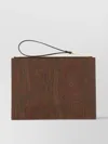 Etro Medium Paisley Jacquard Pouch With Wrist Strap