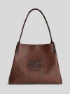Etro Medium Libra Arnica Shoulder Bag In Brown