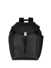 Etro Medium Pegaso Leather Backpack In Black