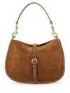 Etro Small Suede Tote Bag In Brown