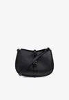 Etro Medium Pony Calf Leather Shoulder Bag In Black
