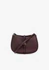 Etro Medium Pony Calf Leather Shoulder Bag In Burgundy