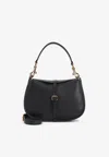 Etro Medium Pony Shoulder Bag In Black